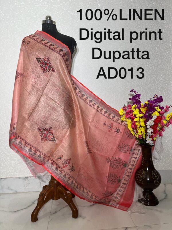 Linen Digital Print Dupatta