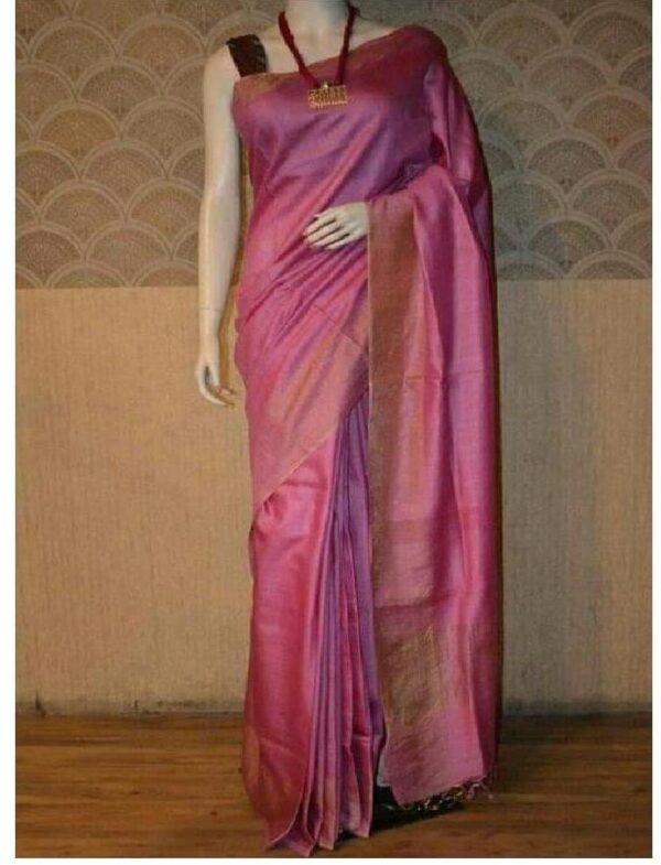 Moonga Tussar Silk Handloom Saree