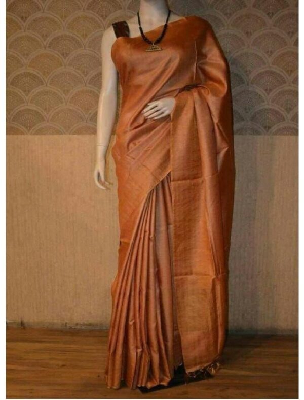 Moonga Tussar Silk Handloom Saree