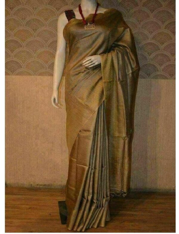 Moonga Tussar Silk Handloom Saree