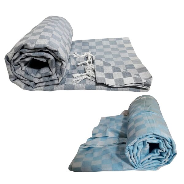 Organic Cotton 3D Bhagalpuri Dull chadar Designer Blanket & Duvet ( 52*96 in ) Pack of 2