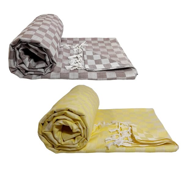 Organic Cotton 3D Bhagalpuri Dull chadar Designer Blanket & Duvet ( 52*96 in ) Pack of 2