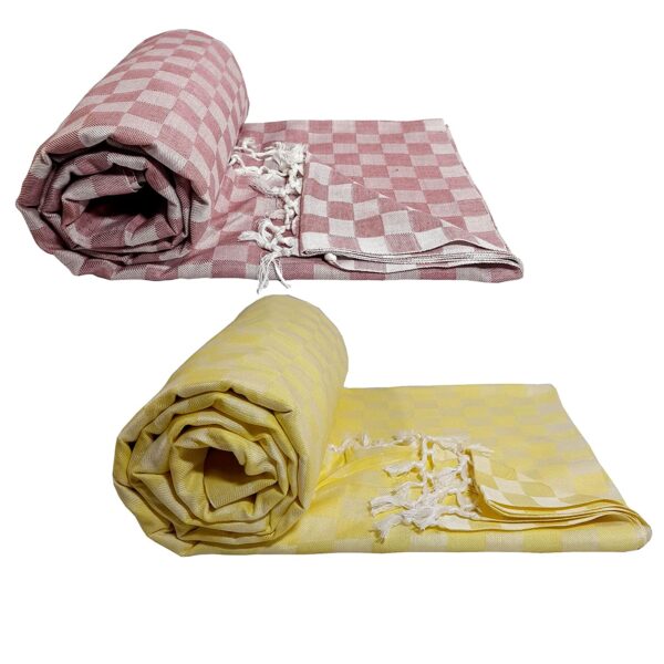 Organic Cotton 3D Bhagalpuri Dull chadar Designer Blanket & Duvet ( 52*96 in ) Pack of 2