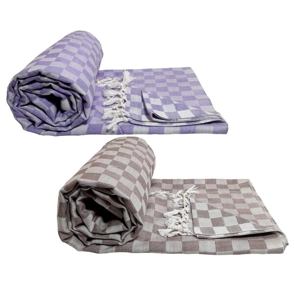 Organic Cotton 3D Bhagalpuri Dull chadar Designer Blanket & Duvet ( 52*96 in ) Pack of 2