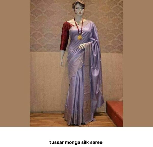 Moonga Tussar Silk Handloom Saree