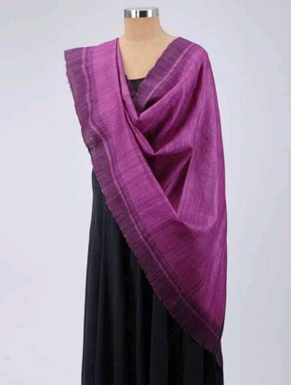 Handwoven Tussar Ghicha Silk Dupatta