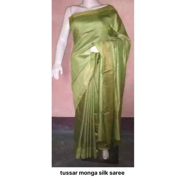 Moonga Tussar Silk Handloom Saree