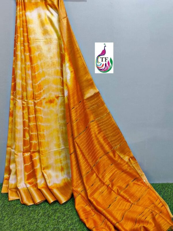 Bhagalpuri Handloom Cotton Shibori Print Saree for Women